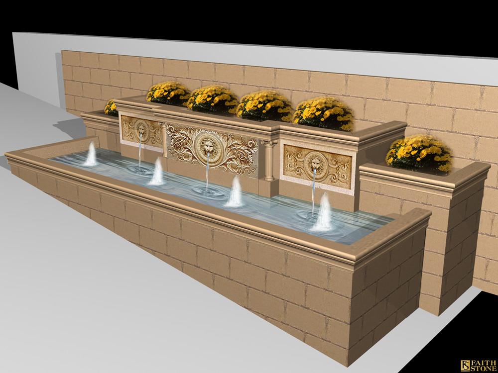 Дизайн визуализации фонтана