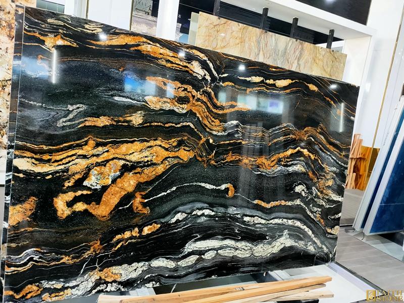 Titanium black granite