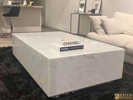 Bianco Carrara White Coffee Table - Thefaithstone.com